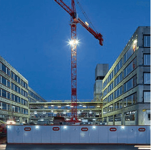 Cambridge Assessment HQ crane